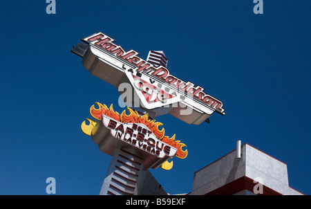 Harley Davidson Cafe segno, Las Vegas Foto Stock