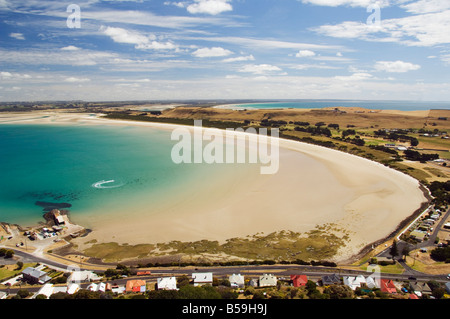 Testa circolare a Sawyer Bay, Stanley, Tasmania, Australia Pacific Foto Stock