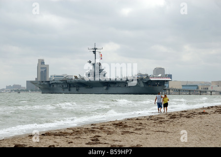 USS Lexington nel Corpus Christi, Texas USA Foto Stock