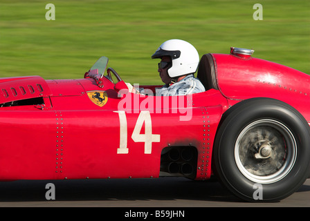 1955 Ferrari 750 Monza Racing al Goodwood Foto Stock