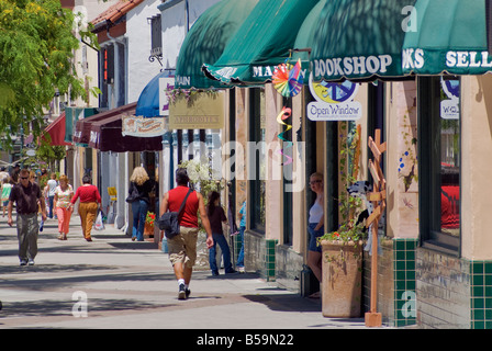 Negozi di Main Street Ventura California USA Foto Stock