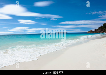 Anse Georgette nell'isola di Praslin Seychelles Foto Stock