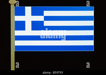 Bandiera Greca grecia Europa Foto Stock