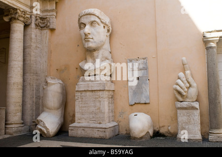 In Italia i vecchi Capitol Museum imperatore Costantino Capitol Roma Foto Stock