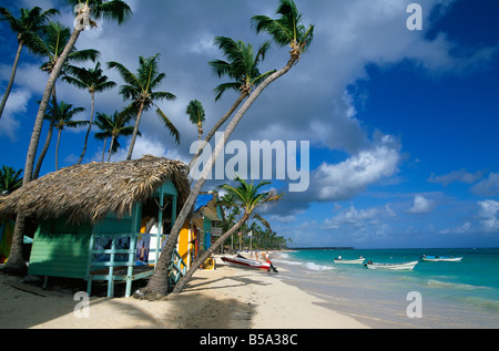 Spiaggia di Playa Bavaro Punta Cana Repubblica Dominicana Caraibi Foto Stock