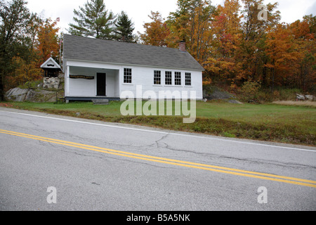 Groton School House a Groton New Hampshire USA che è parte della Scenic New England Foto Stock