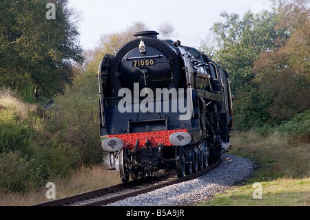 Il duca di Gloucester motore a vapore su North Yorkshire Railway Foto Stock