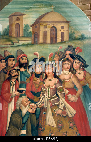 Pittura Qajar Museo Shiraz Shiraz iran medio oriente Foto Stock