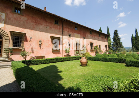 Villa Vignamaggio, utilizzato nel film molto rumore per nulla, Chianti, Toscana, Italia Foto Stock