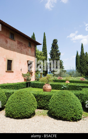 Villa Vignamaggio, utilizzato nel film molto rumore per nulla, Chianti, Toscana, Italia Foto Stock