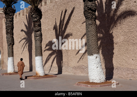 I bastioni nel cuore della medina di Essaouira, la storica città di Mogador, Marocco, Africa Settentrionale, Africa Foto Stock
