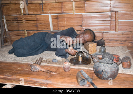 Museo di oppio a Sop Ruak, Triangolo Dorato, Thailandia, Sud-est asiatico Foto Stock