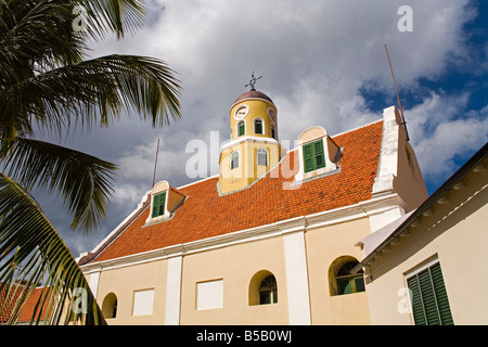 Fort chiesa in Fort Amsterdam, quartiere di Punda, Willemstad, Curacao, Antille olandesi, West Indies, dei Caraibi Foto Stock