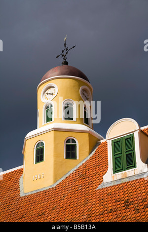 Fort chiesa in Fort Amsterdam, quartiere di Punda, Willemstad, Curacao, Antille olandesi, West Indies, dei Caraibi Foto Stock