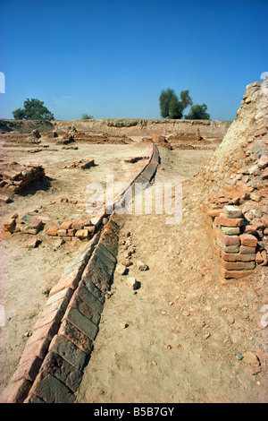 Sito archeologico di Harappa risalente al 3000 al 1700 A.C. quartiere Sahiwal Pakistan Asia Foto Stock