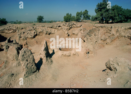 Sito archeologico di Harappa risalente al 3000 al 1700 A.C. quartiere Sahiwal Pakistan Asia Foto Stock