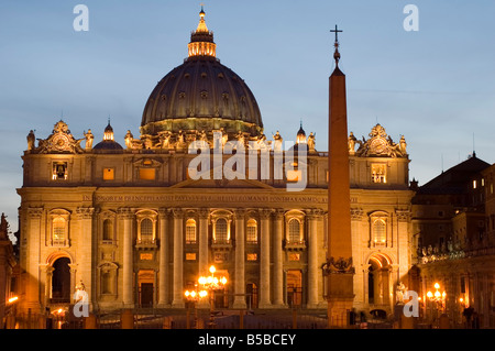 Italia Roma Vaticano Basilica di San Pietro Foto Stock