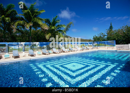 Montpelier Plantation Inn, una vecchia piantagione di zucchero, Nevis, Isole Sottovento, West Indies, dei Caraibi e America centrale Foto Stock