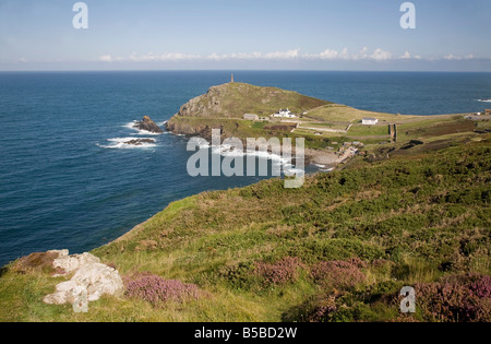 Cape Cornwall da carn gloose vicino a St appena Cornovaglia Foto Stock