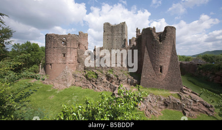 Goodrich castello Valle Wye Herefordshire England Regno Unito Europa Foto Stock