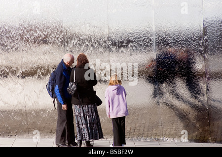 Funzione di acqua in un covone Square,Sheffield South Yorkshire, Inghilterra,Gran Bretagna,UK,GB Foto Stock