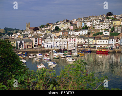 Brixham Harbour, Devon, Inghilterra, Europa Foto Stock