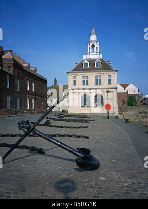 Custom House, Hereford Quay, Kings Lynn, Norfolk, Inghilterra, Europa Foto Stock