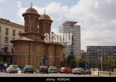 Bucarest Romania del XVIII secolo il monastero Antim chiesa 1708 nel centro della città Foto Stock