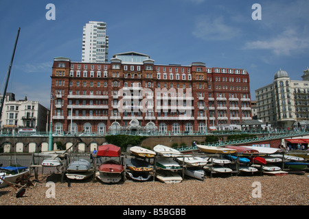 Hotel Metropole sul lungomare di Brighton. Foto Stock