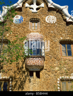 Parco Guell Barcellona Catalonia Spagna Europa Foto Stock