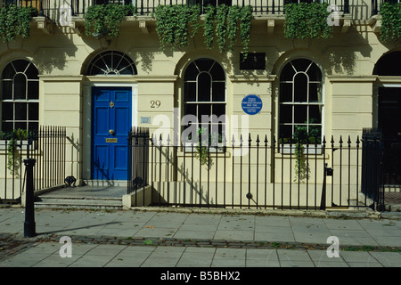 Virginia Woolf's house, Fitzroy Square, Londra, Inghilterra, Europa Foto Stock