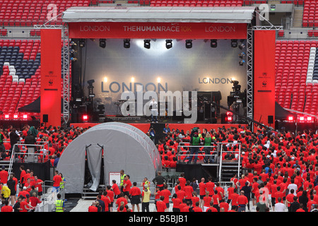 Nike gara di Londra, lo Stadio di Wembley 2008 Foto Stock