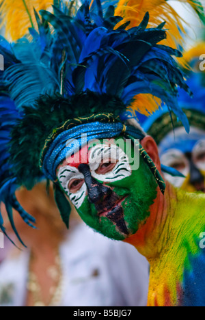 Entrando in allo spirito del Fantasy Fest di Key West Florida Foto Stock