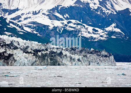 Turner Glacier fluisce nella baia di disincanto e di Yakutat Bay in Alaska Foto Stock