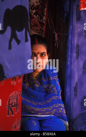 Negozio di artigianato thamel Kathmandu in Nepal Foto Stock