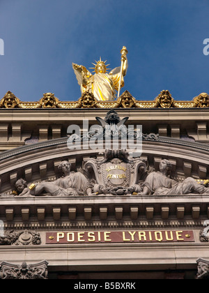 La Poesie (Poesia) da Charles Alphonse Gumery Opera Garnier Parigi Francia Europa UE Foto Stock