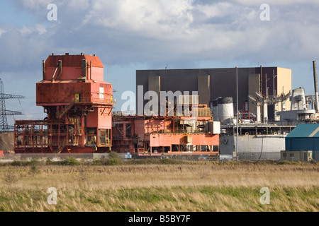 Cantiere Aable UK; demolizione di navi, industria di demolizione, riciclaggio di metalli, recupero demolizione presso i cantieri di demolizione Aable UK smantellatori, Teesport, Teeside, Foto Stock