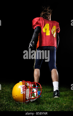 Giocatore di football americano Foto Stock