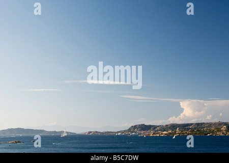 Arcipelago di La Maddalena nello Stretto di Bonifacio, tra nord-orientale della Sardegna e Corsica. Foto Stock