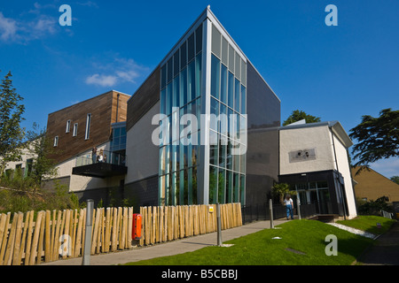 Sentiero di Budongo edificio 2008 Lo Zoo di Edimburgo di scimpanzé architetti casa Cooper Cromar Foto Stock