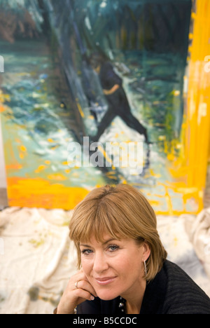 Artista Skye Holland nel suo studio, Twickenham, MIDDLESEX REGNO UNITO Foto Stock