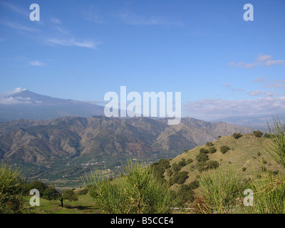 Il monte Etna in Sicilia Foto Stock