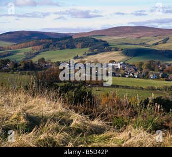 Selkirk confini Scozzesi, vista sulla città Foto Stock