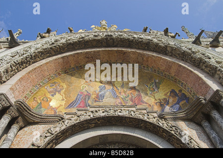 Basilica di San Marco il mosaico di ingresso Foto Stock