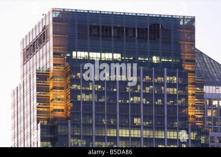 25 Canada Square Citigroup center minus è il logo aziendale Canary Wharf London Foto Stock