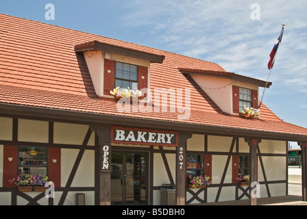 Texas Hill Country Castroville noto come il piccolo Alsace del Texas Haby s alsaziano panificio Foto Stock