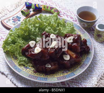 Il coreano Stemed cibo Foto Stock