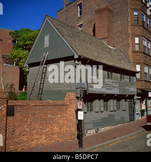 La casa di Paul Revere, Boston, Massachusetts, New England, USA, America del Nord Foto Stock