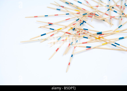 Pila di pick up sticks, close-up Foto Stock