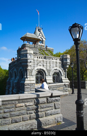 Castello del Belvedere a Central Park di New York City, New York, USA, America del Nord Foto Stock